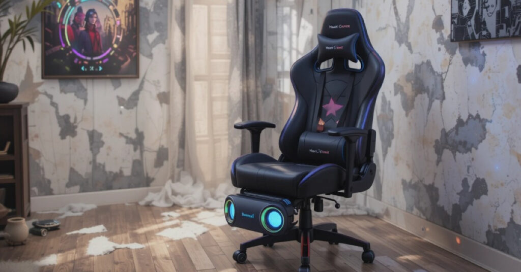 Gaming Chair With Bluetooth Speakers and Led Lights Price in Walmart