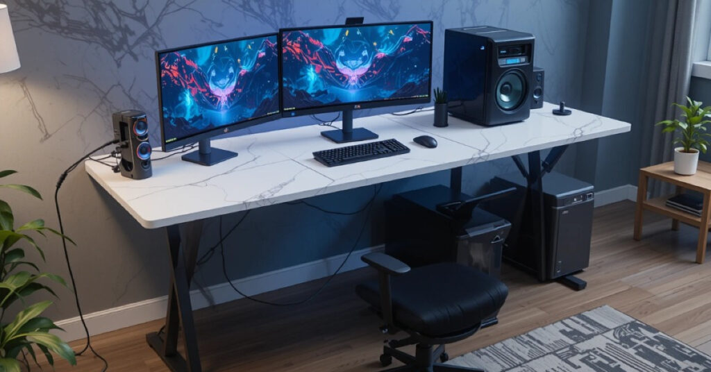 Modern Gaming Computer Table Design